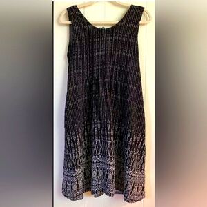 Sonoma Black/white geometric Sundress Sz S